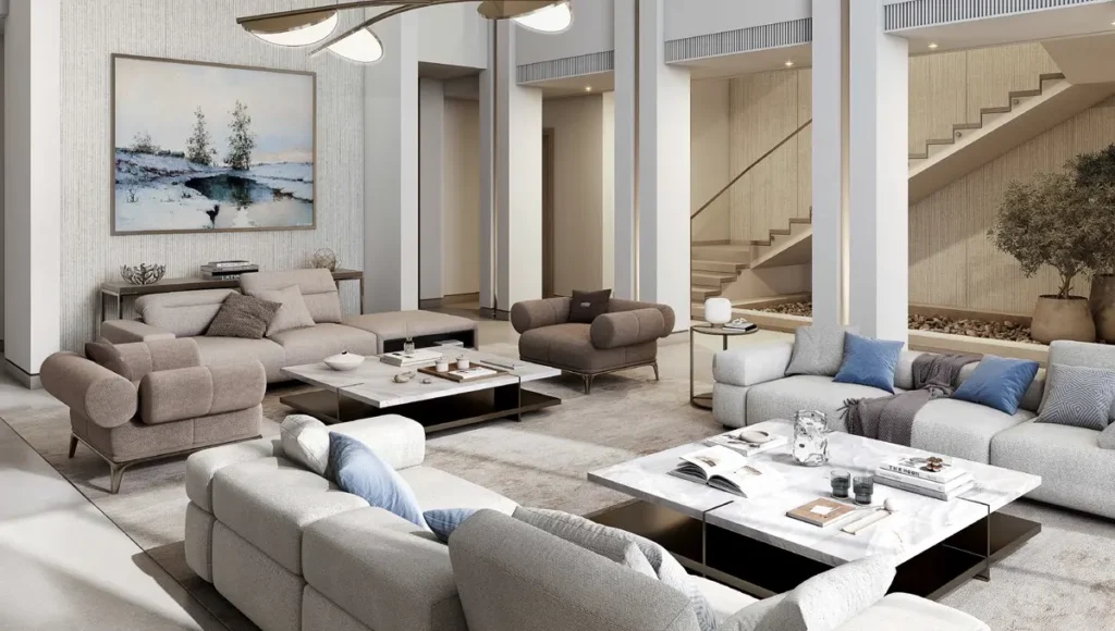 living area of Anantara Siniya Island Resort