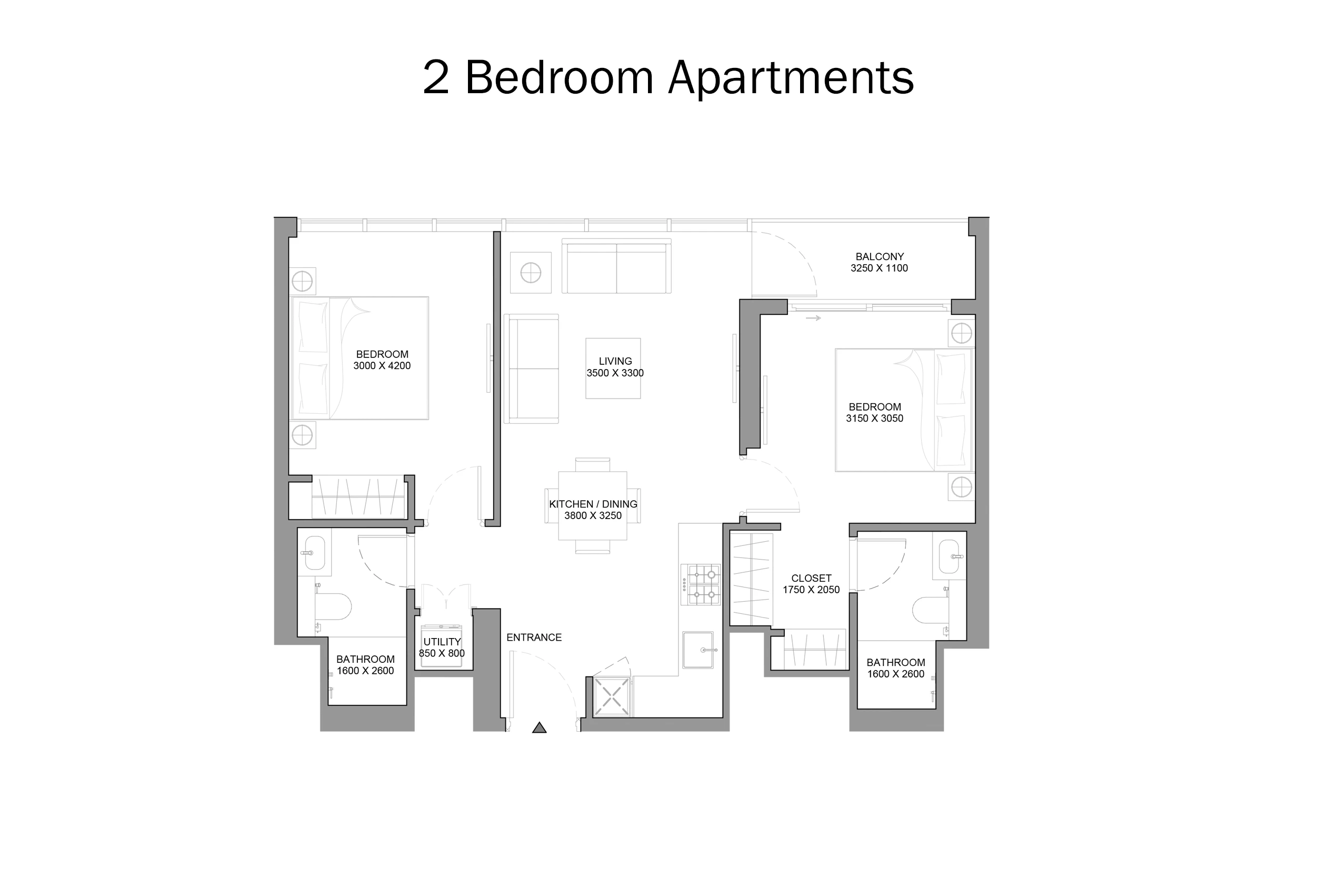 Pearlside marina residences floor plan 2 bedroom apartments